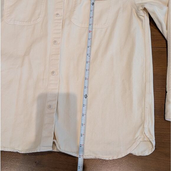 Madewell Vintage Linen Easy Fit Garment-Dyed Work Twill Shirt, size L - Picture 7 of 8